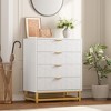 4 Drawer Dresser for Bedroom, Modern Dressers with Gold Metal Handles - 4 of 4