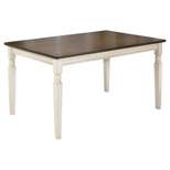 Whitesburg Rectangular Dining Room Table Wood/Brown/Cottage White - Signature Design by Ashley