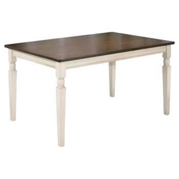 Whitesburg Rectangular Dining Room Table Wood/Brown/Cottage White - Signature Design by Ashley