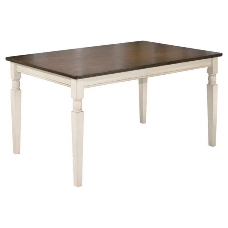 Whitesburg Rectangular Dining Room Table Wood/Brown/Cottage White - Signature Design by Ashley, 1 of 12