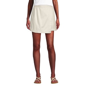 Lands' End Women's Lightweight Denim Above the Knee Skort - 1 of 4