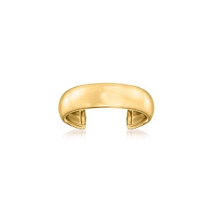 Pure Collection by Ross-Simons 14kt Yellow Gold Wide Adjustable Toe Ring Size Adjustable - 1 of 4