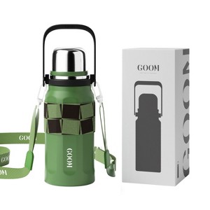 ZACHVO 320Z Insulated Tumbler, 24H Hot 72H Cold, 7-Layer Vacuum, Leakproof Stainless Steel Bottle with Handle & Strap - 1 of 4