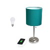 Creekwood Home Contemporary Bedside Table Lamps with USB Port - 3 of 4