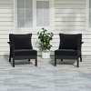 WestinTrends Avalon Outdoor Patio HDPE Sectional Sofa with Patio Cushions - 2 of 4