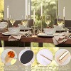 Attop Metal Gold Taper Candle Holders, 6 Pack Candlestick Holders Set for Wedding, Dinning, Party - 3 of 4