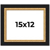 PosterPalooza | Embellished Brown Picture Frame - UV Acrylic, Backing Board, Hanging Hardware Included - 2 of 4