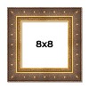 PosterPalooza | Square Museum Gold Picture Frame - UV Acrylic, Foam Board Backing, Hanging Hardware - 2 of 4