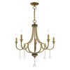 Livex Lighting Glendale 5 - Light Chandelier in  Antique Brass - 3 of 4