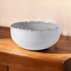 HomeRoots 5" White Ceramic Decorative Bowl - 2 of 4