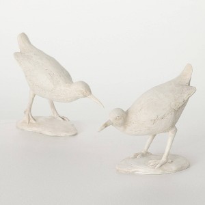 Sullivans 6.75" Whitewashed Sea Birds Set of 2 - 1 of 4