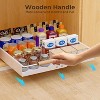 LunaLulinlk Pull Out Cabinet Organizer with Wooden Handle, Storage Cabinet Organizer for Kitchen Pantry Bathroom, Cupboard Shelf Pullout (1 Pack) - 4 of 4