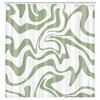 72"x72" Abstract Wavy Swirl Boho Shower Curtain - 2 of 4