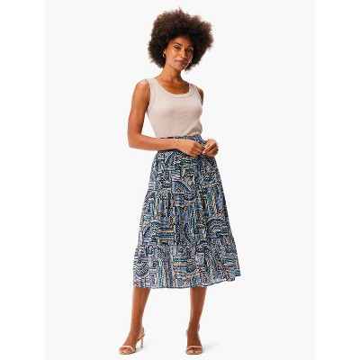 Nic + Zoe Mosaic Mix Skirt : Target