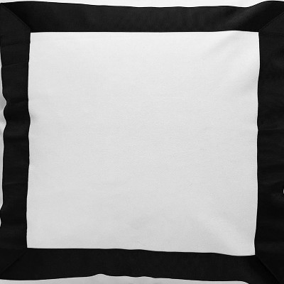 Versailles Valentina Ultra Soft Plush Decorative Throw Cushion Black/White