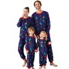 PATPAT Matching Family Pajamas Xmas Colorful Elk Print Christmas PJs Tee and Bottom Loungewear Sleepwear for Men M Blue - 3 of 4
