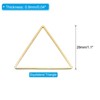 Unique Bargains Jewelry Handmade Triangle Earrings Beading Hoop 30 Pcs - 2 of 4