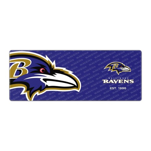 NFL Baltimore Ravens Logo Series 31.5' x 12' Desk Pad