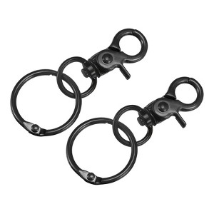 Unique Bargains DIY Craft Key Organization Lobster Claw Lanyard Swivel Clasps 2 Pcs - 1 of 4