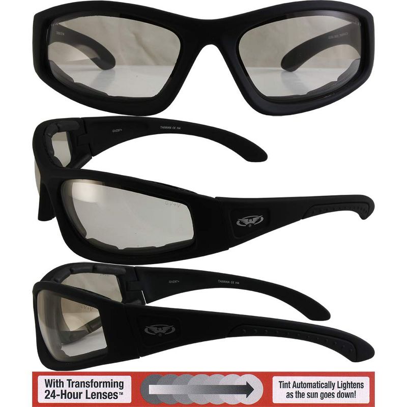 Global Vision Triumphant 24 Safety Motorcycle Glasses with Clear Lenses, 4 of 5