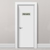 Unique Bargains Acrylic Self-Adhesive Decor Wall Business Private Sign 2 Pcs - 4 of 4