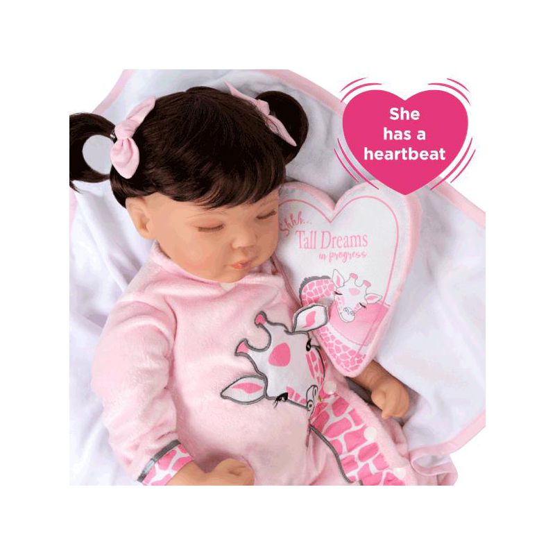 Paradise Galleries Reborn Toddler Doll with Heartbeat- Sleeping Tall Dreams, 20 inches, SoftTouch Vinyl, Weighted Body, 5-Piece Reborn Doll Set, 2 of 11