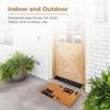 Hi - Bye 17 inchx 29 inch Coir Mat with Heavy Duty Backing Anti - Slip PVC Coconut Fiber Surface Home Entryway Porch - 4 of 4