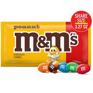 M&M's Peanut Chocolate Candy - 3.27oz - 1 of 4