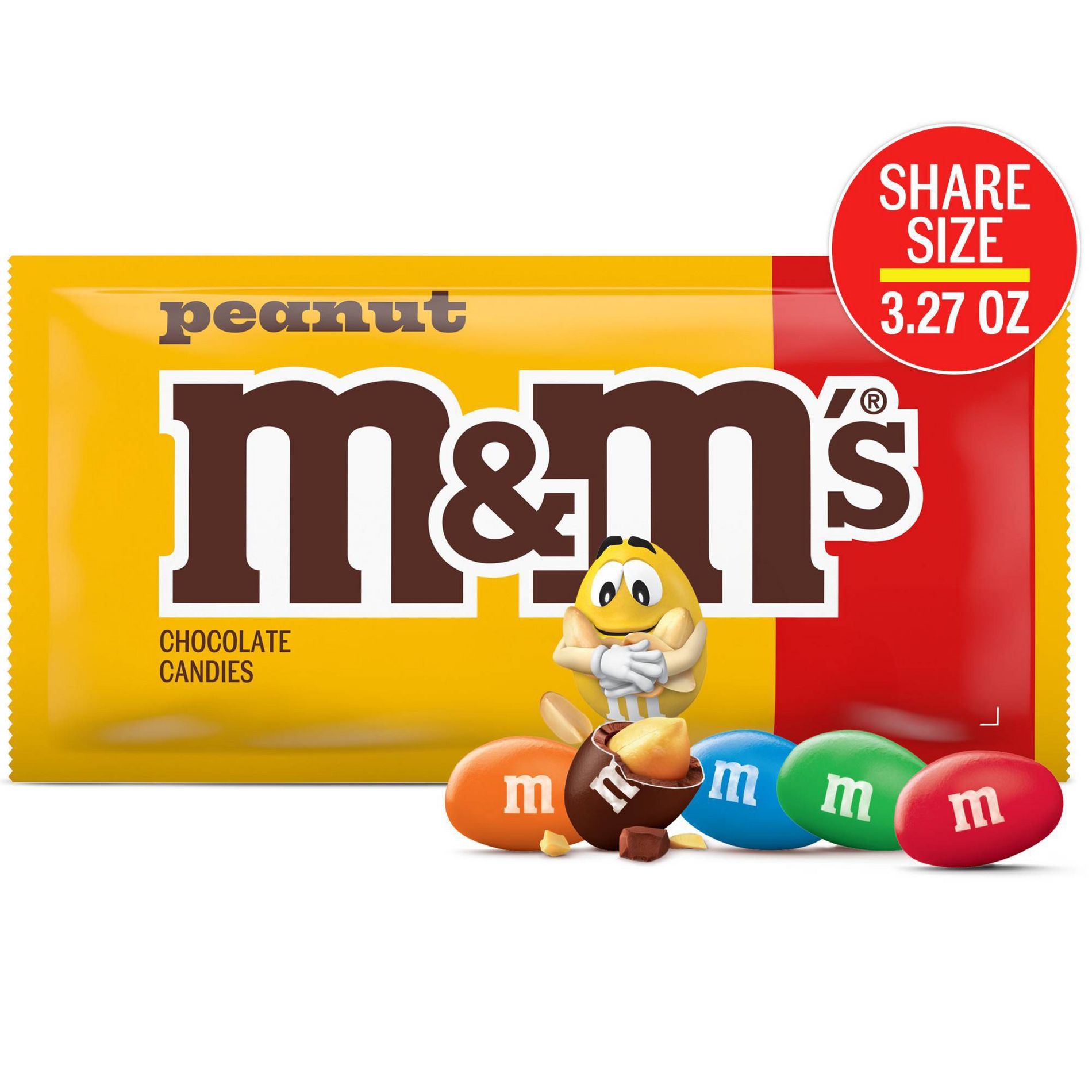 M&M's Peanut Chocolate Candy - 3.27oz