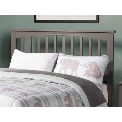 AFI Furnishings Mission Full Headboard with Turbo Charger in Grey