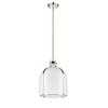 Pearson Collection Glass Pendant Light - Industrial Style, Dimmable, Brushed Nickel Finish - 3 of 4