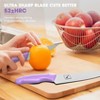imarku 14 PCS Kitchen Knife Set, with Built-in Sharpener, Japanese Stainless Steel Knife Set with Block and Non-Slip Ergonomic Handle, Purple - 4 of 4