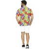 LA LEELA Mens Hawaiian Shirts Short Sleeve Button Down Shirt Floral Shirt Men Vacation Tropical Beach Summer Party Shirts Funny - 4 of 4