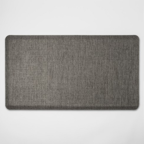 36 X20 Herringbone Comfort Mat Gray Threshold Target