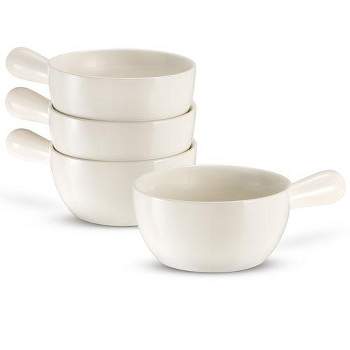 Porcelain Soup Bowl with Handle