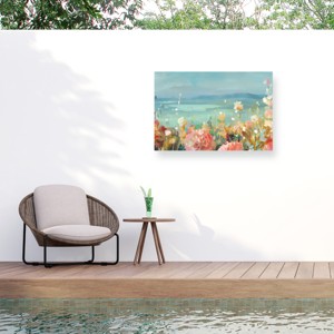 Danhui Nai Coastal Dahlias Crop Outdoor Canvas Art - 1 of 4