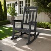 Decksplore Modern HDPE Rocking Chair Home Patio Porch Rocker Garden Conversation Chairs - 2 of 4