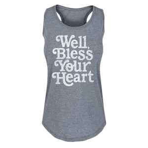Women's - Country Casuals - Well Bless Your Heart Graphic Racerback Tank - 1 of 4