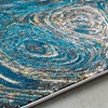 Livabliss Pepin 5'3"x7'6" Rectangle Woven Indoor Area Rugs Deep Teal/Dark Blue: Geometric Pattern, Stain-Resistant Polypropylene - 4 of 4