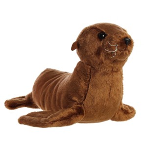 Aurora Large Sea Lion Destination Nation Adventurous Stuffed Animal Brown 13" - 1 of 4