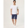 Lars Amadeus Men's Summer Slim Fit Flat Front Plaid Dress Shorts - 3 of 4