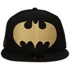 Adult Batman Gold Logo Black Colorway New Era 59Fifty Fitted Hat - 2 of 4
