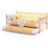 Twin Daybed with Trundle, Day Bed with Charging Station & LED Lights - 3 of 4