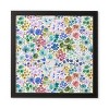 20" x 20" Ninola Design Little Expressive Flowers Framed Wall Poster Blue - Deny Designs - 4 of 4