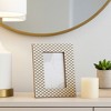 Modern Picture Frame with Diamond Border Pattern - Decorative Photo Frame Perfect for Entryway, Lving Room Decor, and Home Decor - 3 of 4