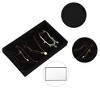 Unique Bargains Velvet Jewelry Tray Empty Stackable Tray Box for Rings Earrings Necklace Bracelet Pendants 1 Pc - 3 of 4