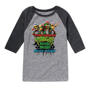 Boys' - Teenage Mutant Ninja Turtles - Battle Tycoon Group Raglan Graphic T-Shirt - 1 of 4