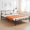 FurnitureR Full Size Metal Bed Frame with Headboard & Footboard, Platform Bed with Under Bed Storage, Noise-Free, No Box Spring Needed, Black - 4 of 4