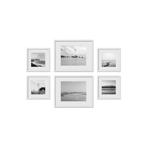 Haus and Hues Berkeley Gallery Wall Frame Set with Real Glass and Mat - 1 of 4
