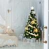 Tangkula 5/6/7/8ft Artificial Christmas Pine Tree Hinged PVC Branches with Solid Metal Legs - 4 of 4